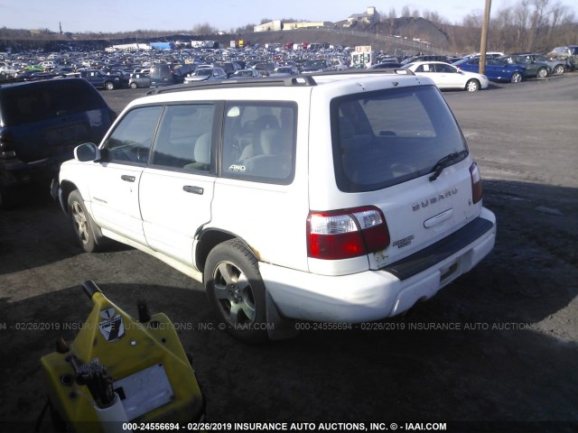 JF1SF65651H723276 - 2001 SUBARU FORESTER S WHITE photo 3