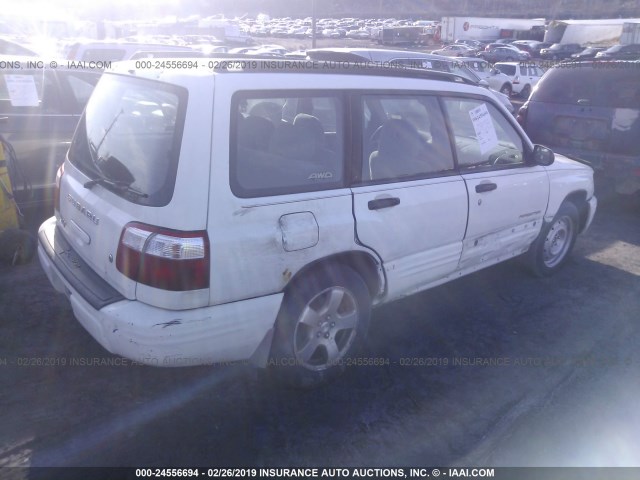 JF1SF65651H723276 - 2001 SUBARU FORESTER S WHITE photo 4