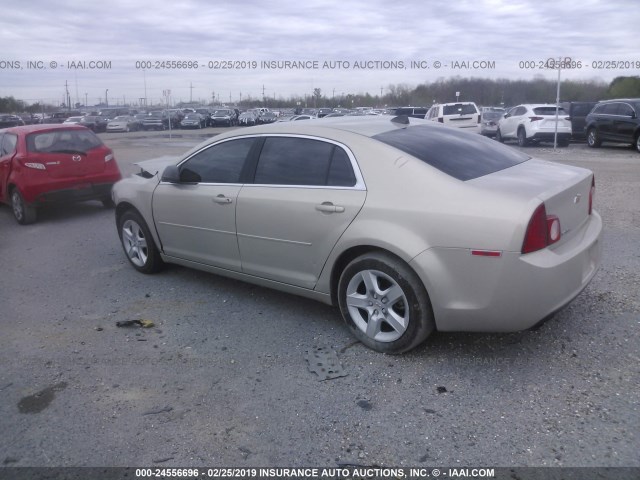 1G1ZB5E00CF104702 - 2012 CHEVROLET MALIBU LS GOLD photo 3