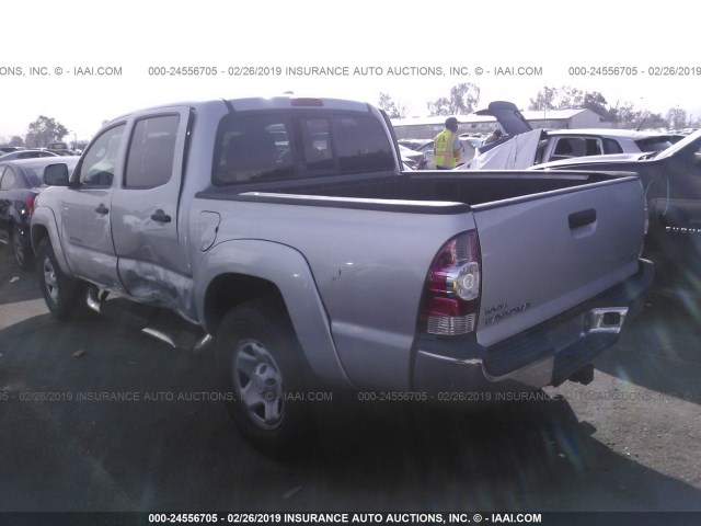 3TMJU4GN4AM101784 - 2010 TOYOTA TACOMA DOUBLE CAB PRERUNNER SILVER photo 3