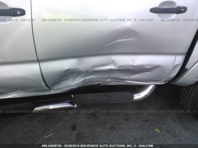 3TMJU4GN4AM101784 - 2010 TOYOTA TACOMA DOUBLE CAB PRERUNNER SILVER photo 6