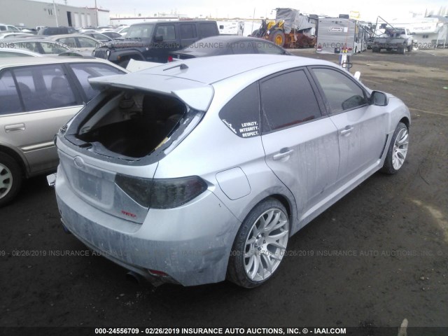 JF1GR7E66EG264662 - 2014 SUBARU IMPREZA WRX GRAY photo 4