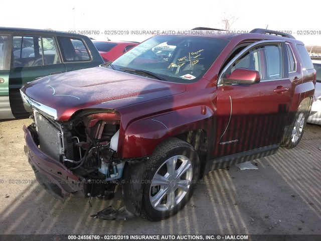 2GKALNEK6H6177064 - 2017 GMC TERRAIN SLE MAROON photo 2