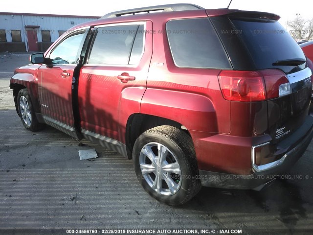 2GKALNEK6H6177064 - 2017 GMC TERRAIN SLE MAROON photo 3