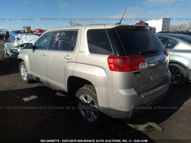 2GKFLREK1C6223647 - 2012 GMC TERRAIN SLE BEIGE photo 3