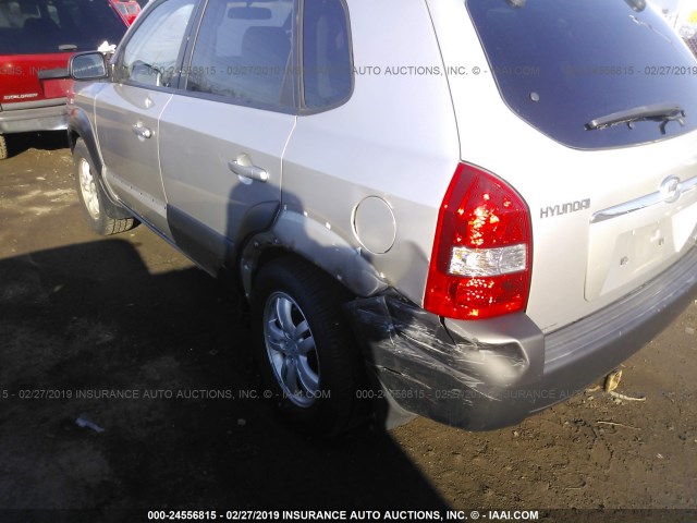 KM8JN72D66U410359 - 2006 HYUNDAI TUCSON GLS/LIMITED 银色 照片 6