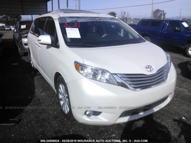 5TDYK3DC3ES516697 - 2014 TOYOTA SIENNA XLE/LIMITED WHITE photo 1