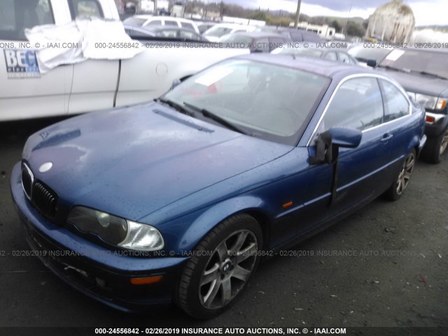 WBABM3344YJN85455 - 2000 BMW 323 CI BLUE photo 2