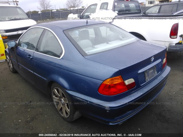 WBABM3344YJN85455 - 2000 BMW 323 CI BLUE photo 3