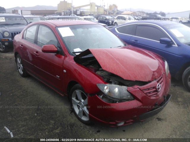 JM1BK323841202001 - 2004 MAZDA 3 S RED photo 1