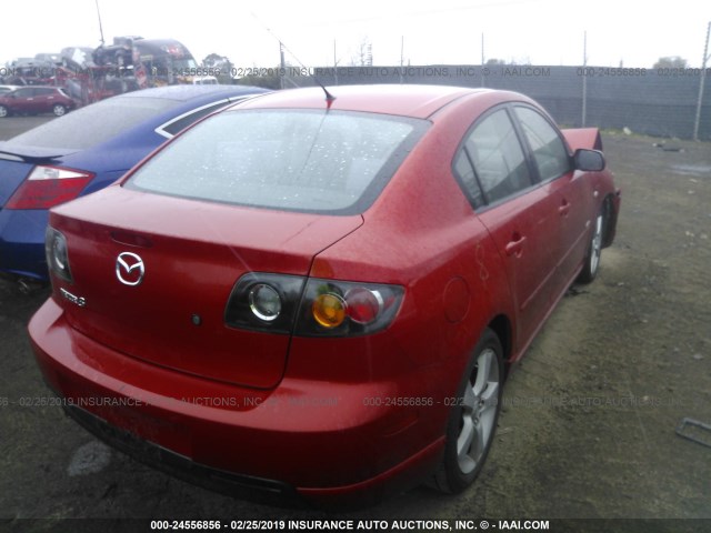 JM1BK323841202001 - 2004 MAZDA 3 S RED photo 4