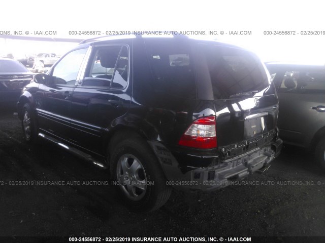 4JGAB54E93A377387 - 2003 MERCEDES-BENZ ML 320 BLACK photo 3