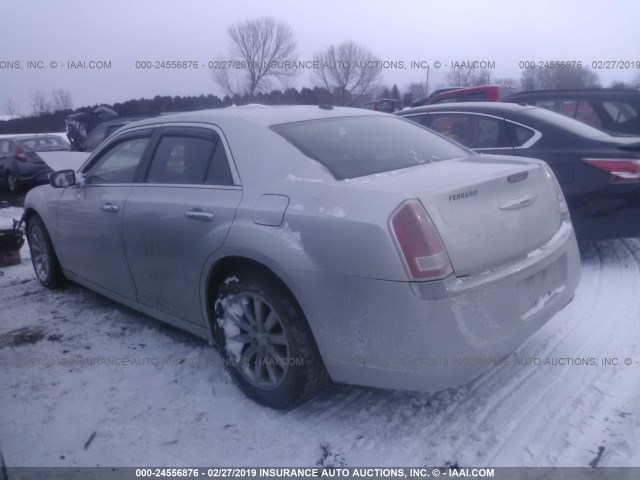 2C3CCACG9CH216257 - 2012 CHRYSLER 300 LIMITED SILVER photo 3