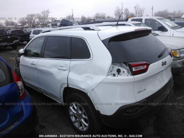 1C4PJMCB3GW164334 - 2016 JEEP CHEROKEE LATITUDE WHITE photo 3