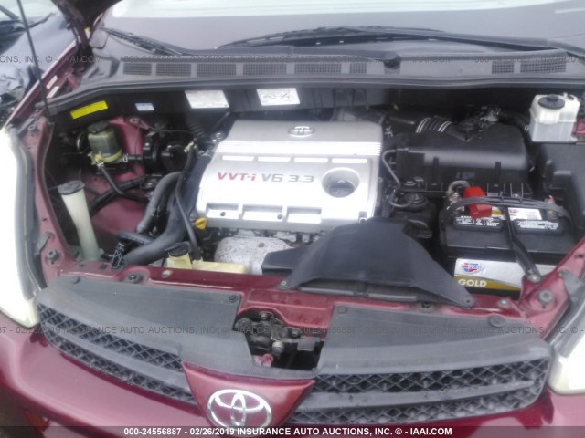 5TDZA22C44S024523 - 2004 TOYOTA SIENNA XLE/XLE LIMITED RED photo 10