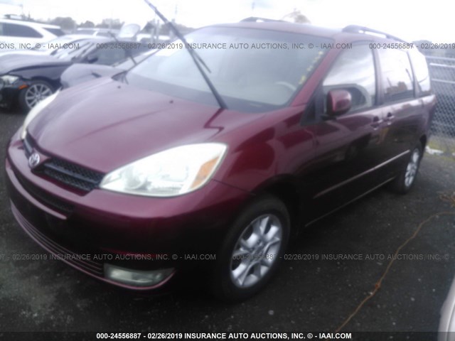 5TDZA22C44S024523 - 2004 TOYOTA SIENNA XLE/XLE LIMITED RED photo 2