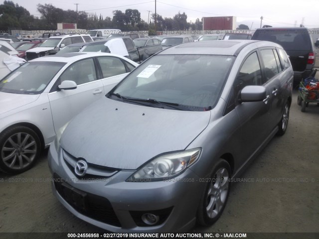 JM1CR2WL9A0388945 - 2010 MAZDA 5 SILVER photo 2