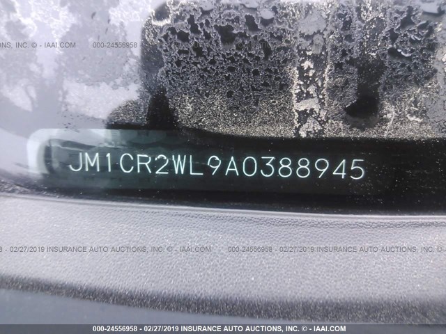 JM1CR2WL9A0388945 - 2010 MAZDA 5 SILVER photo 9