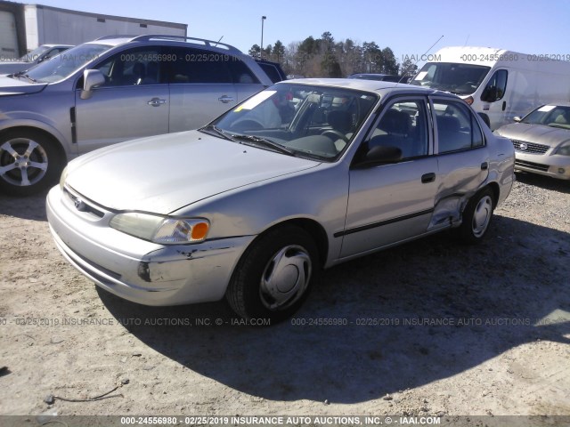 1NXBR12E7XZ203088 - 1999 TOYOTA COROLLA VE/CE/LE 银色 照片 2