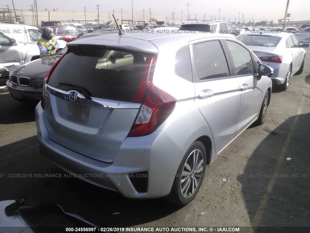 3HGGK5H89FM720470 - 2015 HONDA FIT EX/EXL SILVER photo 4