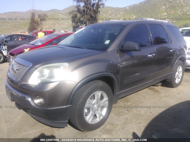 1GKKRNED1CJ253631 - 2012 GMC ACADIA SLE GRAY photo 2