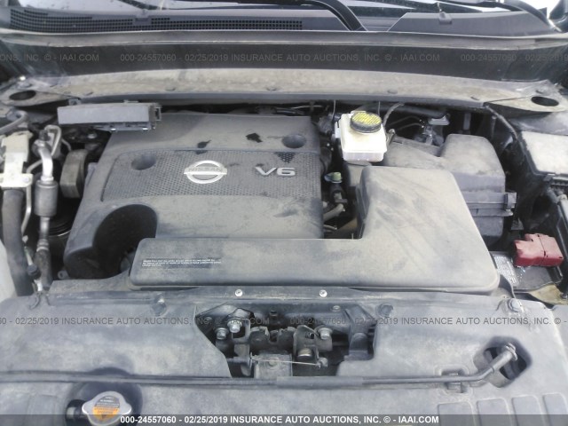 5N1AR2MM9GC637508 - 2016 NISSAN PATHFINDER S/SV/SL/PLATINUM GRAY photo 10