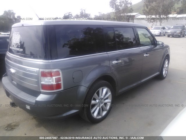 2FMGK5DC2ABA91343 - 2010 FORD FLEX LIMITED GRAY photo 4