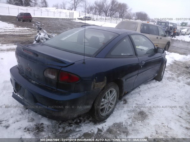 1G1JH12F927410836 - 2002 CHEVROLET CAVALIER LS SPORT BLUE photo 4