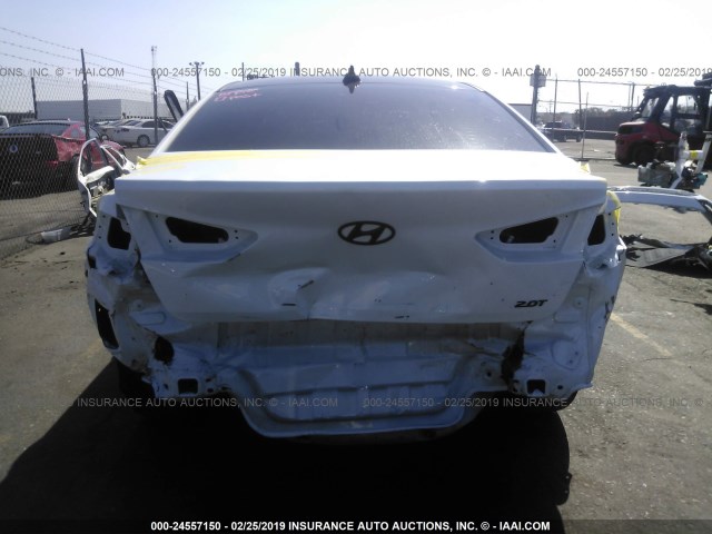 5NPE34AB2JH697700 - 2018 HYUNDAI SONATA SPORT/LIMITED WHITE photo 6