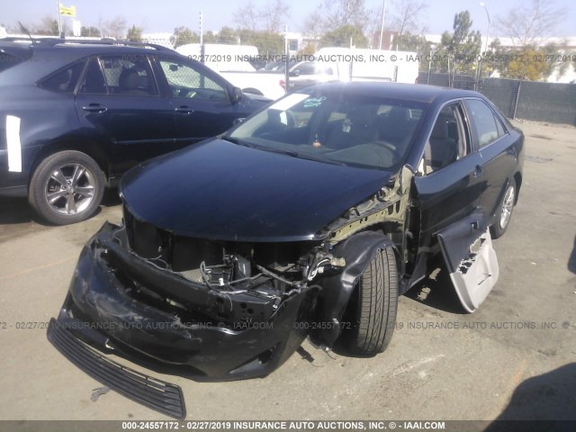 4T1BF1FK4EU405148 - 2014 TOYOTA CAMRY L/SE/LE/XLE 黑色 照片 2