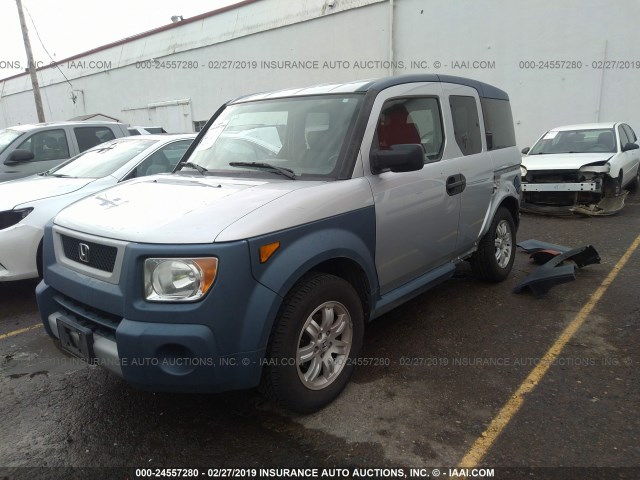 5J6YH18616L016784 - 2006 HONDA ELEMENT EX SILVER photo 2