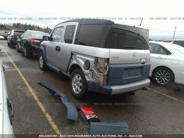 5J6YH18616L016784 - 2006 HONDA ELEMENT EX SILVER photo 3