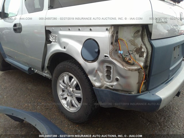 5J6YH18616L016784 - 2006 HONDA ELEMENT EX SILVER photo 6