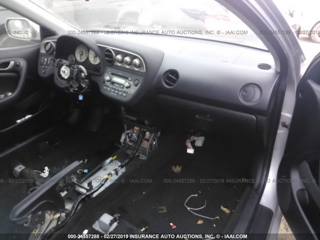 JH4DC53084S011130 - 2004 ACURA RSX TYPE-S SILVER photo 5