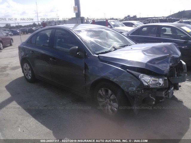 1G1PA5SG6D7157623 - 2013 CHEVROLET CRUZE LS GRAY photo 1