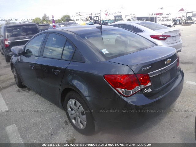 1G1PA5SG6D7157623 - 2013 CHEVROLET CRUZE LS GRAY photo 3