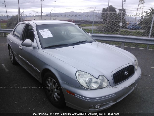 KMHWF35H55A122049 - 2005 HYUNDAI SONATA GLS/LX SILVER photo 1