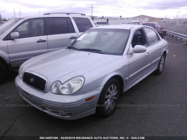 KMHWF35H55A122049 - 2005 HYUNDAI SONATA GLS/LX SILVER photo 2