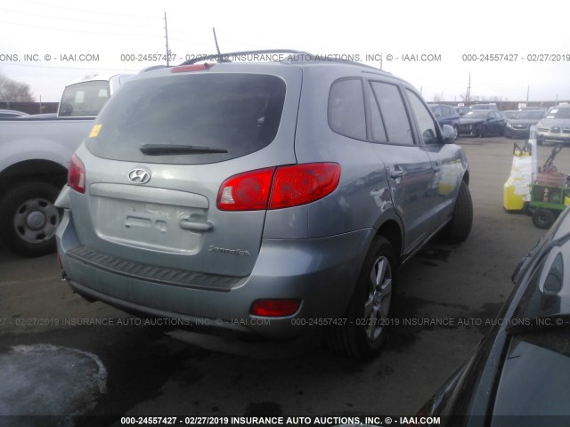 5NMSH13E57H038509 - 2007 HYUNDAI SANTA FE SE/LIMITED GRAY photo 4