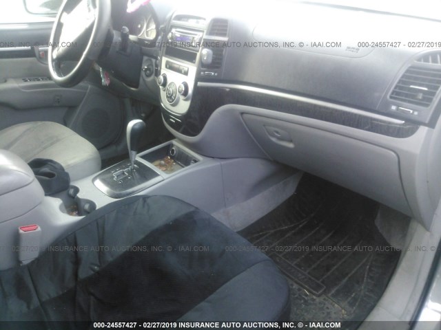 5NMSH13E57H038509 - 2007 HYUNDAI SANTA FE SE/LIMITED GRAY photo 5