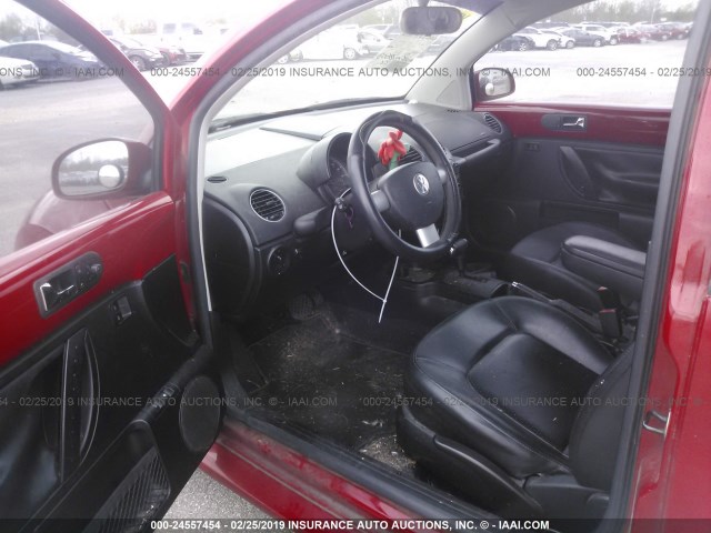 3VWPW3AG7AM016685 - 2010 VOLKSWAGEN NEW BEETLE წითელი ფოტო 5