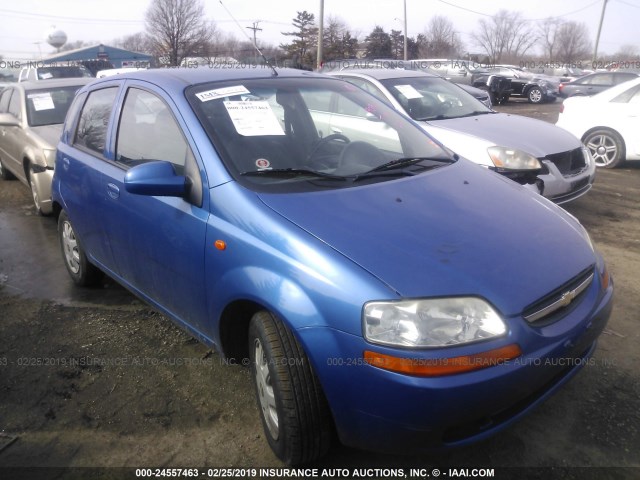 KL1TJ62654B190961 - 2004 CHEVROLET AVEO LS BLUE photo 1