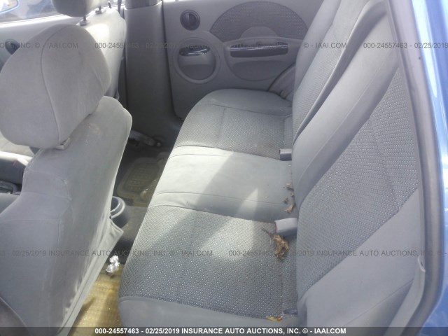 KL1TJ62654B190961 - 2004 CHEVROLET AVEO LS BLUE photo 8