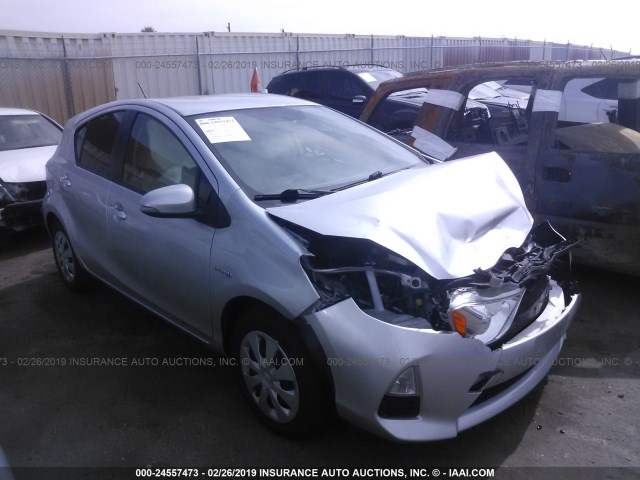 JTDKDTB3XE1568554 - 2014 TOYOTA PRIUS C SILVER photo 1