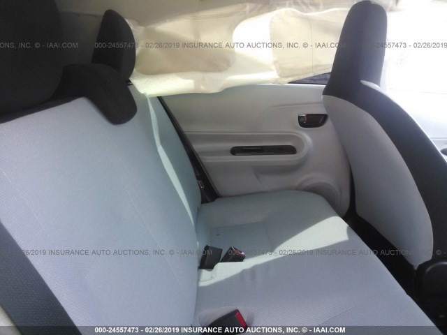 JTDKDTB3XE1568554 - 2014 TOYOTA PRIUS C SILVER photo 8