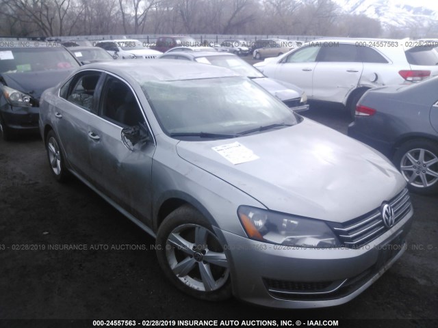 1VWBP7A37CC065272 - 2012 VOLKSWAGEN PASSAT SE SILVER photo 1