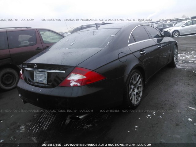 WDDDJ72X07A093114 - 2007 MERCEDES-BENZ CLS 550 BLACK photo 4