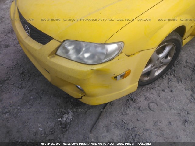 JM1BJ246721466814 - 2002 MAZDA PROTEGE PR5 YELLOW photo 6