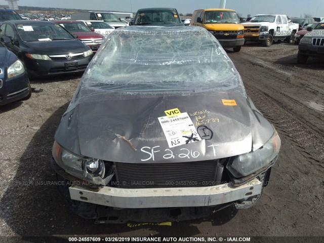 2HGFG12968H537357 - 2008 HONDA CIVIC EXL შამპანური ფოტო 6