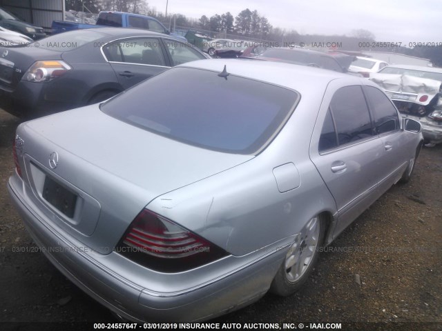 WDBNG70J53A339238 - 2003 MERCEDES-BENZ S 430 SILVER photo 4